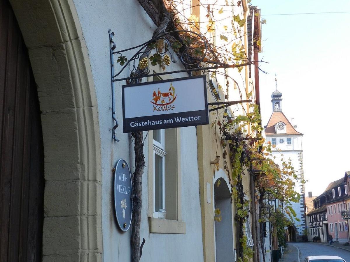 Gaestehaus Am Westtor Prichsenstadt Extérieur photo